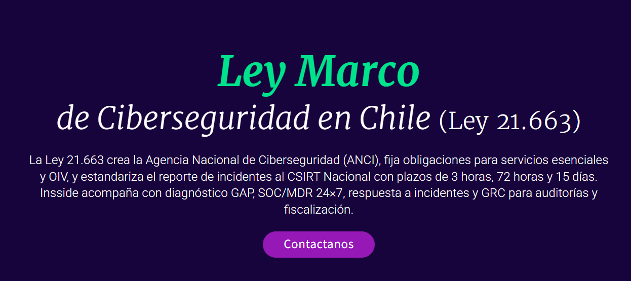 Chile avanza en la implementación de la Ley Marco de Ciberseguridad ...
