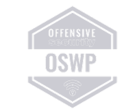 OSWP (Offensive Security Wireless Professional) certification logo from Offensive Security, hexagonal version