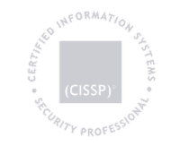CISSP (Certified Information Systems Security Professional) certification logo from (ISC)²