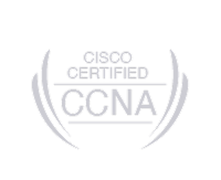 CCNA (Cisco Certified Network Associate) certification logo from Cisco